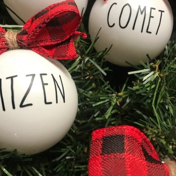 Holiday Reindeer Ornaments (Set of 9) - Picture 5 of 5